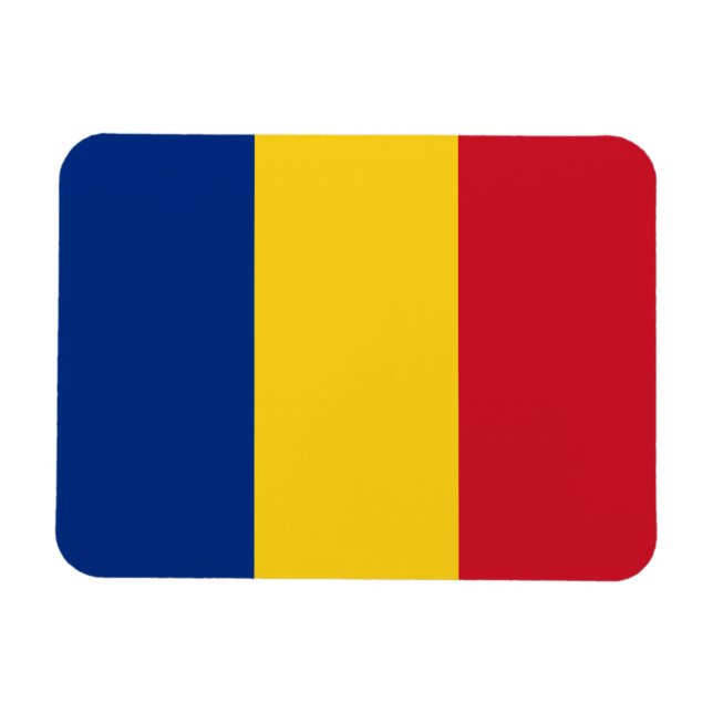 Rumänien flagga magnet (Horisontell)