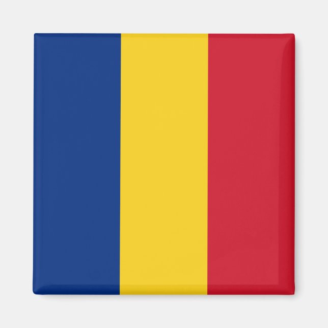 Rumänien Flagga Magnet (Framsidan)