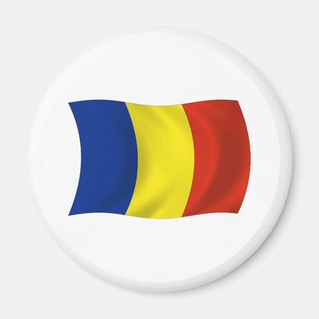 Rumänien Flagga Magnet (Framsidan)