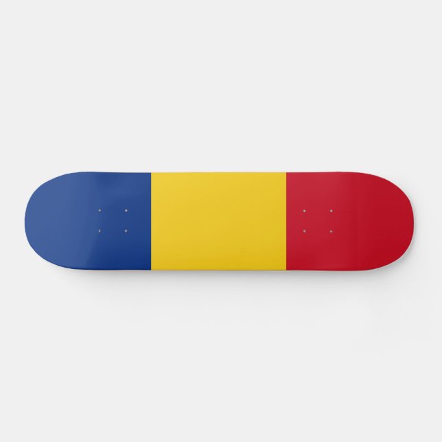 Rumänien flagga mini skateboard bräda 18,5 cm (Horz)