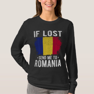 Rumänien Flagga Souvenir - Om borttappad skickar m T Shirt