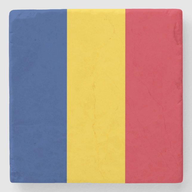 Rumänien flagga stenunderlägg (Framsidan)