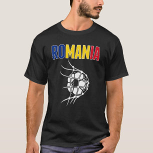 Rumänien - fotbolls-EM i Net Support på rumänska T Shirt