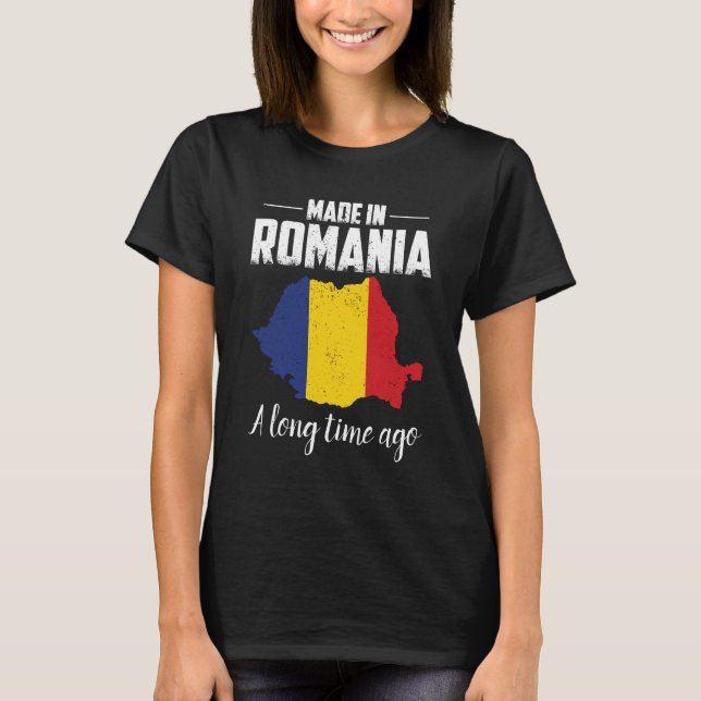Rumänien Homeland| Rumänska Land Gift T Shirt (Framsida)
