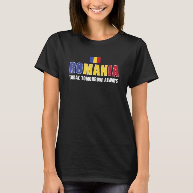 Rumänien i morgon Rumänien Rugby T Shirt (Framsida)