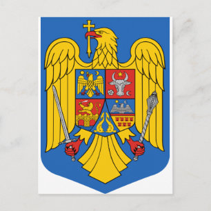 Rumänien - Jacka av Arm. Emblem Vykort