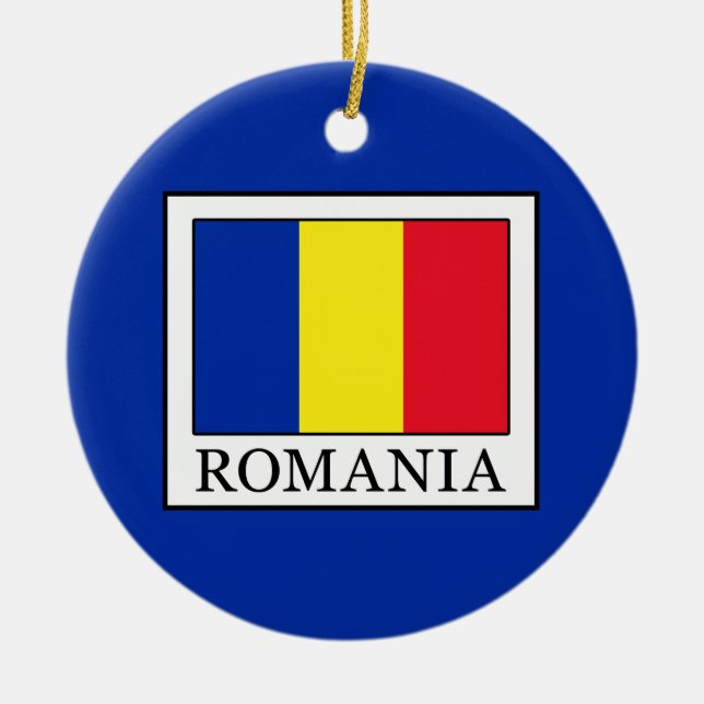 Rumänien Julgransprydnad Keramik (Framsidan)