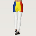 Rumänien Leggings<br><div class="desc">Rumänien flagga färg: Blå Gult,  Röd</div>