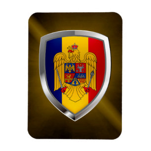 Rumänien Metallisk Emblem Magnet