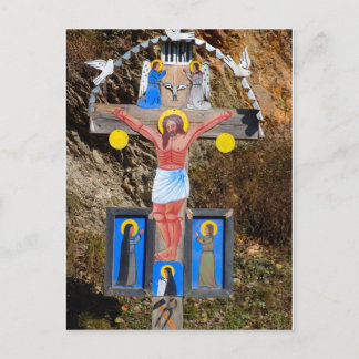 Rumänien, Moldavien, Wayside calvariation shrine Vykort