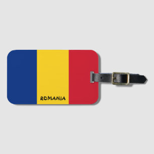 Rumänien National Flagga Patriotic Bagagebricka