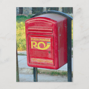 Rumänien, postbox vykort