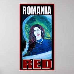RUMÄNIEN RÖD POSTER