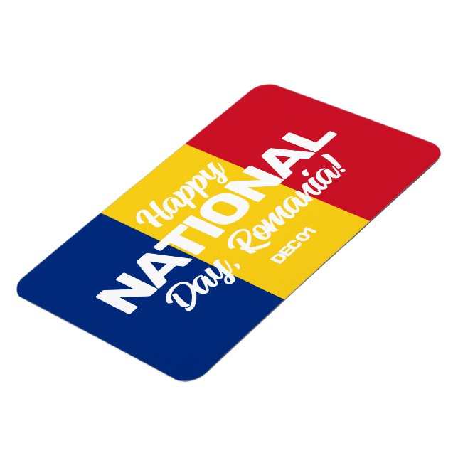 Rumänien, Rumäniens Flagga Independence day Magnet (Vänstra Sidan)
