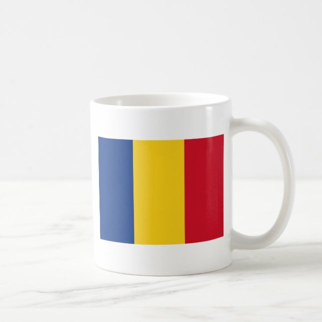 Rumänien - rumänsk flagga - Drapelul României Kaffemugg (Höger)