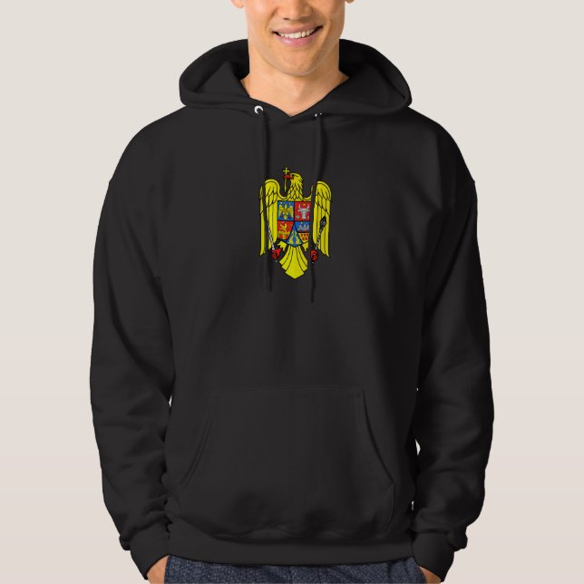 Rumänien Rumänska Eagle Hoodie (Framsida)