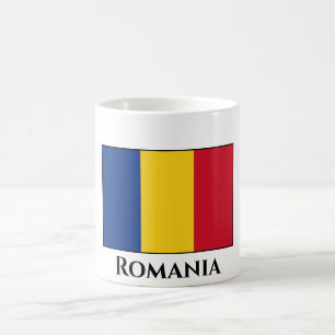 Rumänien (rumänska) Flagga Kaffemugg