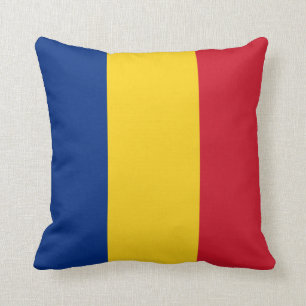 Rumänien (rumänska) flagga kudde