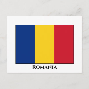Rumänien (rumänska) Flagga Vykort