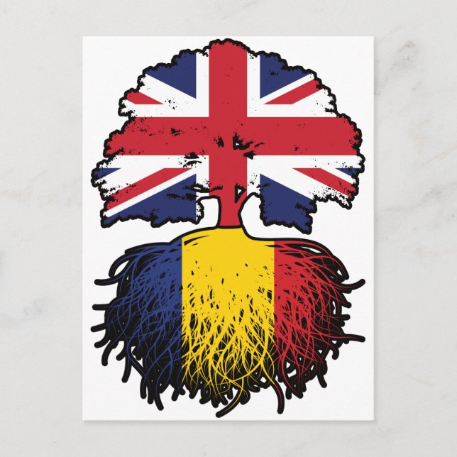 Rumänien Rumänska Storbritannien Storbritannien, S Vykort (Framsida)