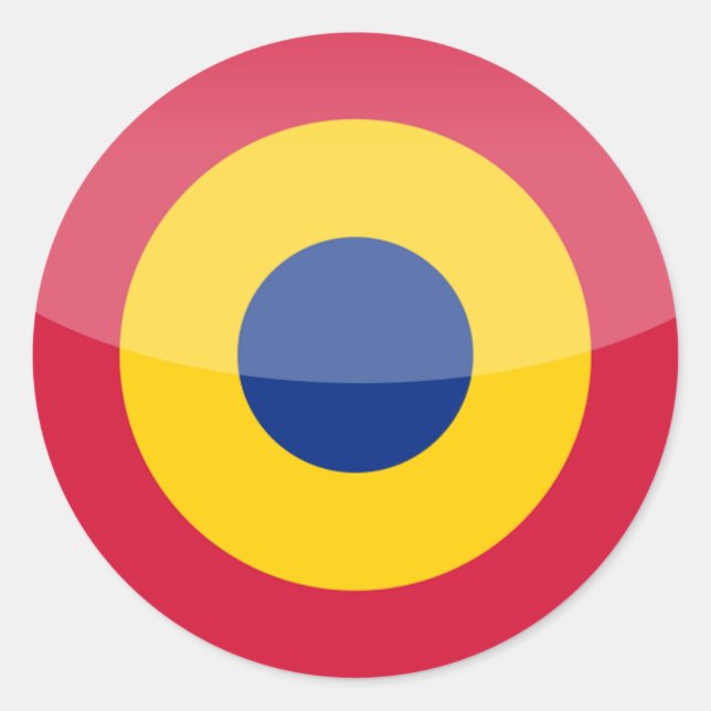 rumänien runt klistermärke (Framsida)