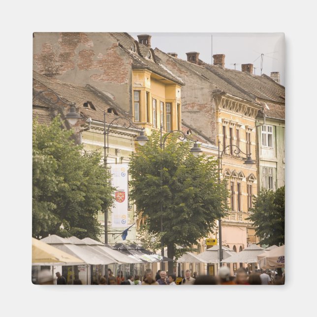 Rumänien, Sibiu. Ny stad. RF) Magnet (Framsidan)