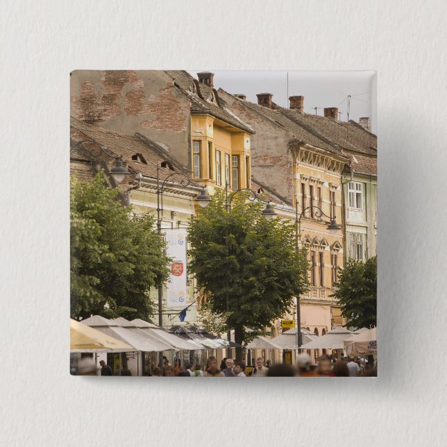 Rumänien, Sibiu. Nya staden. RF) Knapp (Framsida)