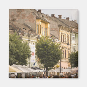 Rumänien, Sibiu. Nya staden. RF) Magnet
