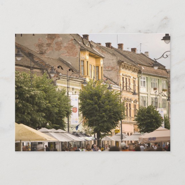 Rumänien, Sibiu. Nya staden. RF) Vykort (Framsida)