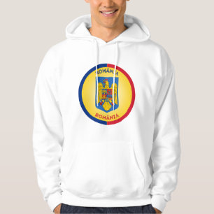 Rumänien statsvapen cirkelform hoodie