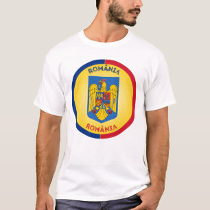 Rumänien statsvapen cirkelform t shirt