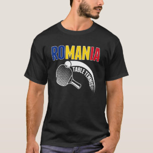 Rumänien Tennis Support Rumänska Ping Pong T Shirt