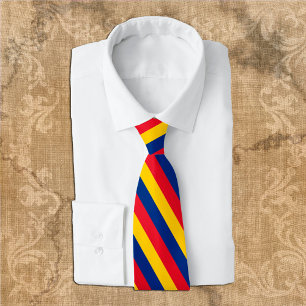 Rumänien Ties, mode Rumänska Flagga Slips