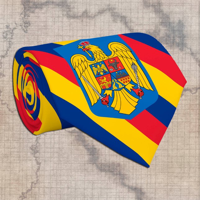 Rumänien Ties, mode Rumänska Flagga Slips (Skapare uppladdad)