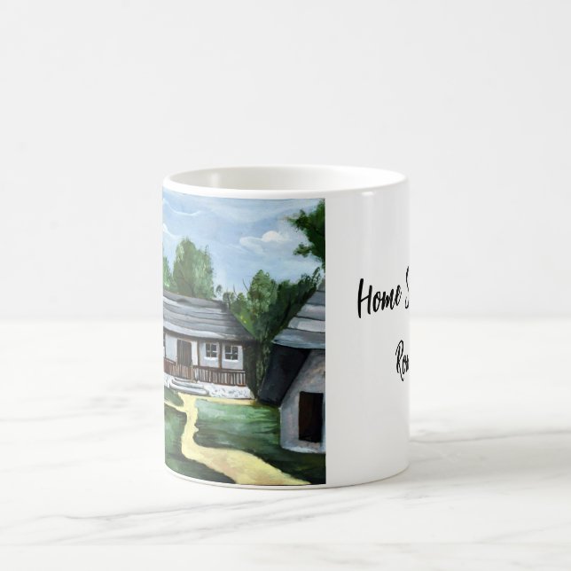 Rumänien - Traditionellt transsylvanskt Rustiskt h Kaffemugg (Center)