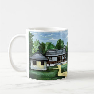 Rumänien - Traditionellt transsylvanskt Rustiskt h Kaffemugg