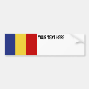Rumänienflagga Bildekal