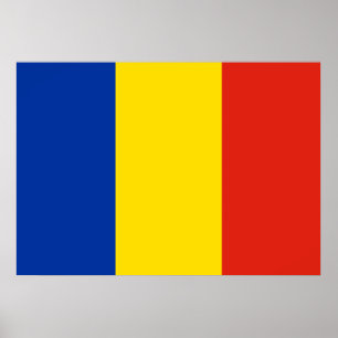 Rumänienflagga Poster