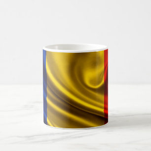 Rumänienflaggatyg Kaffemugg