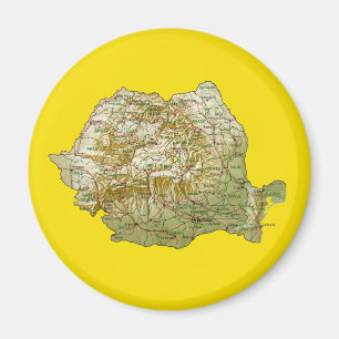 Rumänienkartamagnet Magnet