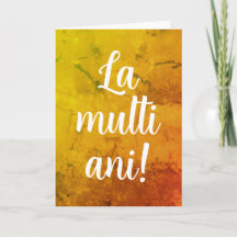 Rumäniens födelsedag La multi ani