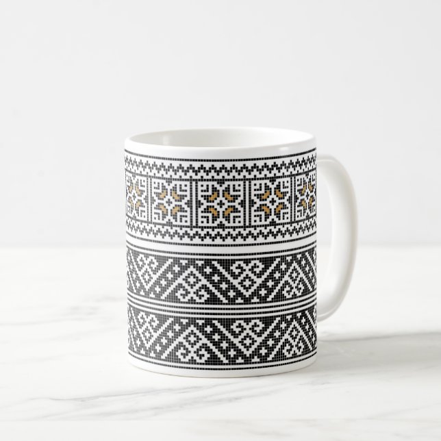 RUMÄNSK kaffemugg för FOLK KONST (Framsida höger)