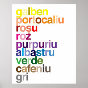 Rumänska Färg Poster