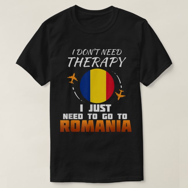Rumänska Flagga I Rumänien Flagga I Vacation Gift  T Shirt (Design framsida)