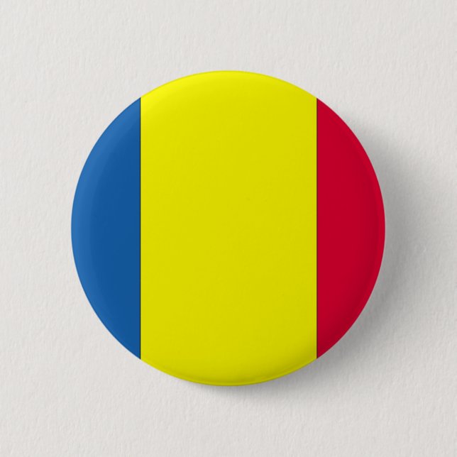 Rumänska Flagga Knapp (Framsida)