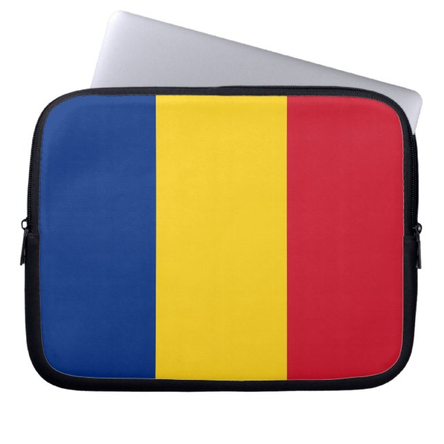 Rumänska Flagga Laptop sleeve (Framsidan)