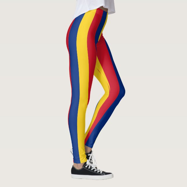 Rumänska flagga leggings (Höger)