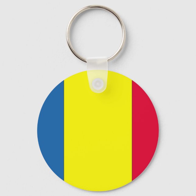 Rumänska Flagga Nyckelring (Framsida)