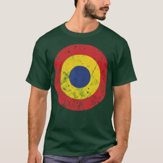 Rumänska Flagga Roundel T Shirt
