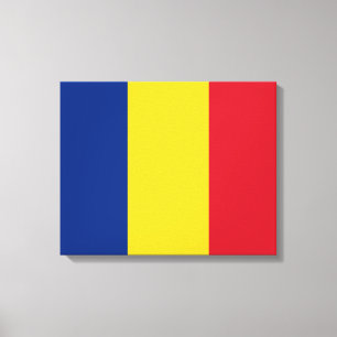 Rumänska Flagga (Rumänien) Canvastryck